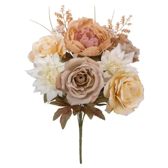 17" Beige Rose & Dahlia Mixed Bush by Ashland&reg; {1}