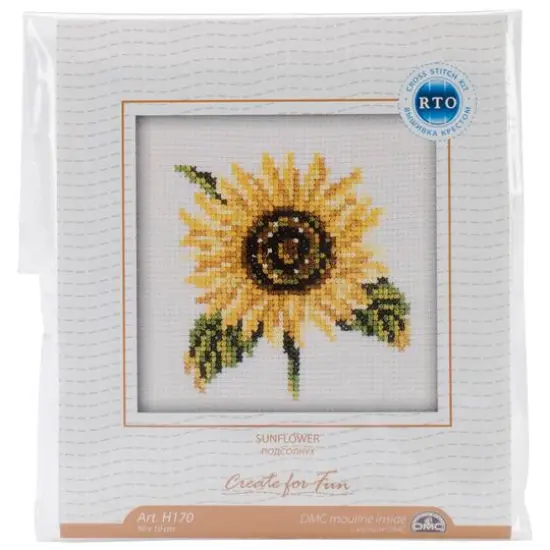 RTO Sunflower Counted Cross Stitch Kit {3}
