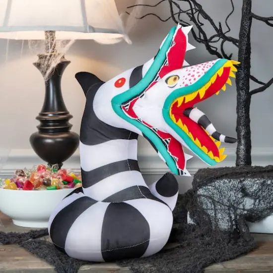 Gemmy 17" Beetlejuice Sandworm Halloween Greeter {3}