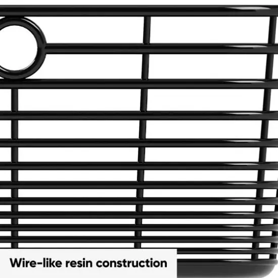 Curver&reg; Aria Medium Black Decorative Basket {7}