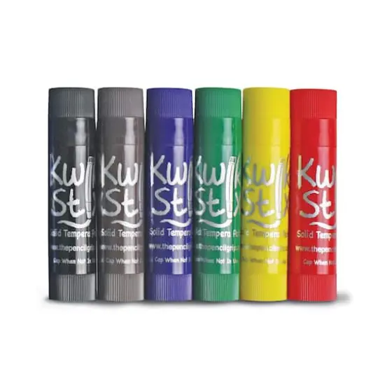 Kwik Stix&trade; 6 Primary Color Solid Tempera Paint Sticks, 6ct. {3}