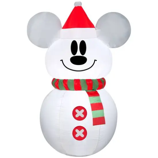 3.5ft. Airblown&reg; Inflatable Christmas Mickey Mouse Snowman {1}