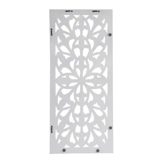 Habitat Augustus White Leaner Wood Wall Medallion {8}