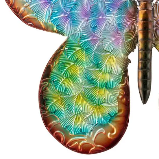 Glitzhome&reg; 20" Colorful Butterfly Metal Wall D&eacute;cor {8}