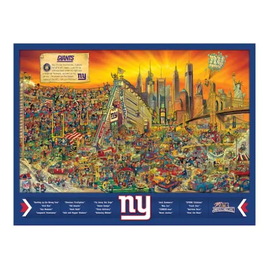 Joe Journeyman NFL 500 Piece Jigsaw Puzzle New York Giants {6}