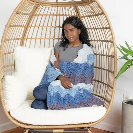 Lion Brand&reg; Cover Story&trade; Lazy Days Thick & Quick&reg; Yarn Pale Grey {5}