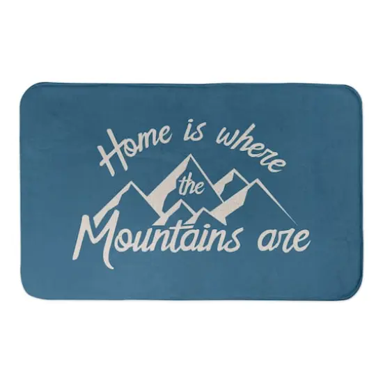 Designs Direct Home Mountains Are Blue Bath Mat, 34" x 21" {1}