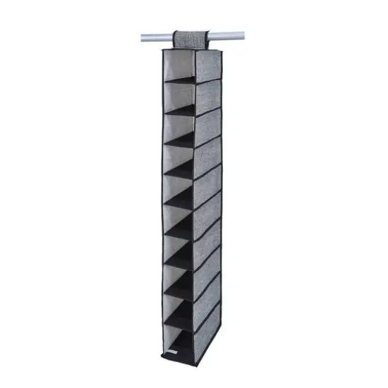 Simplify 10 Shelf Shoe Organizer Dark Gray {2}