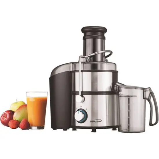 Brentwood 800 Watt 2-Speed Stainless Steel Electric Juice Extractor {8}