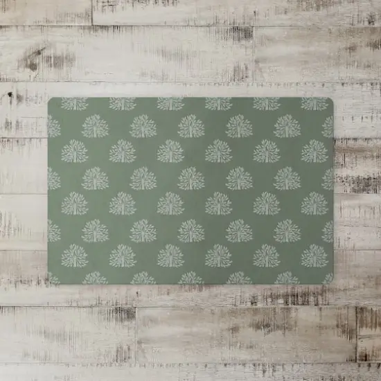 Blooming Bush Floor Mat Green {3}