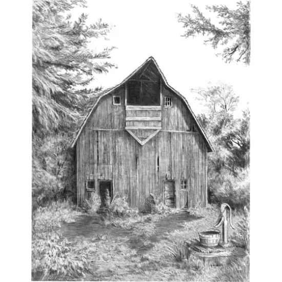 Royal & Langnickel&reg; Sketching Made Easy&trade; Old Country Barn Kit {3}