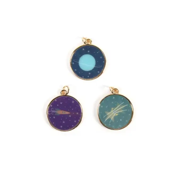 Round Lenticular Space Charm Set by Bead Landing&trade; {1}