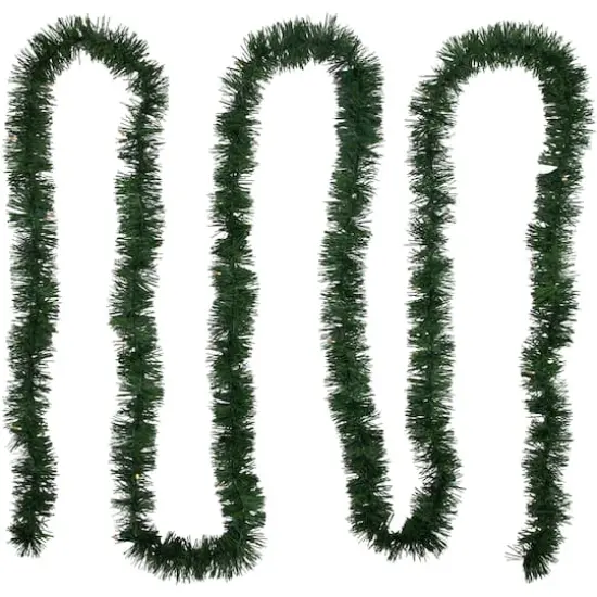 18ft. Battery Operated Pre-Lit Artificial Christmas Pine Garland {5}