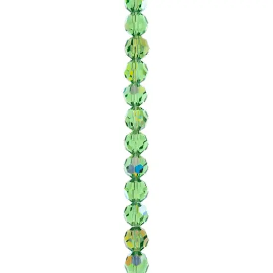 Preciosa Glass Crystal Round Beads, 6mm by Bead Landing&trade; Peridot AB {1}