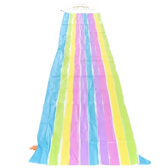 Rae Dunn 16ft. Splish Splash Rainbow Slide & Ride with Sprinkler {1}