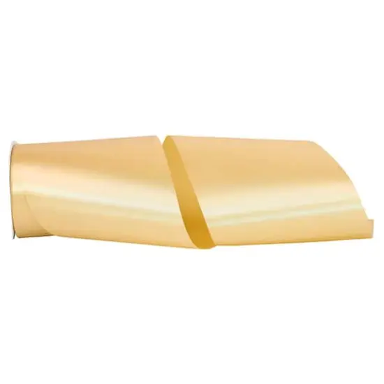 JAM Paper 6" x 50yd. Single Face Satin Allure Ribbon Raw Silk {1}