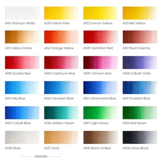 Arteza&reg; 24 Color Oil Paint Set {3}