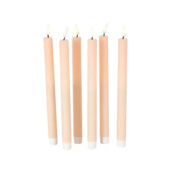 11" Flameless Wax Candles with Remote Control, 6ct. Pink {4}