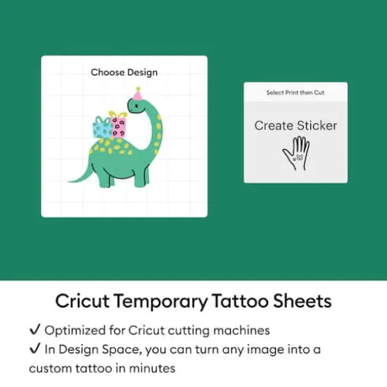 Cricut&reg; 8.5" x 11"Transparent Printable Temporary Tattoo Sheets, 3ct. {7}