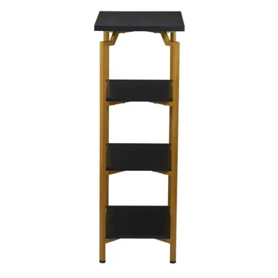 Household Essentials Crown 43" 4-Tier Bookshelf Black {7}