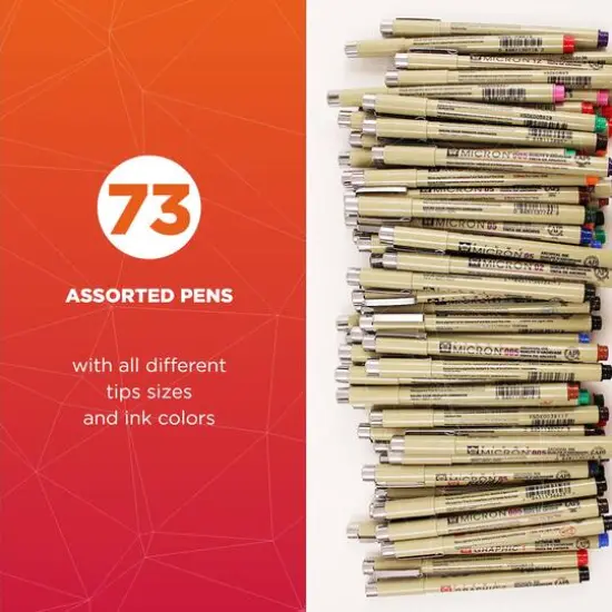 Pigma&reg; 73 Pen Set with Reusable Storage Case {5}