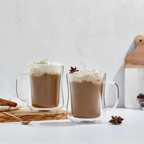 JoyJolt® 13.5oz. Diner Double Wall Insulated Glasses, 2ct. {5}