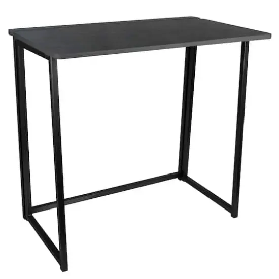 Organize It All 29" x 18" x 32" Foldable Scratch-Resistant Desk Gray {1}