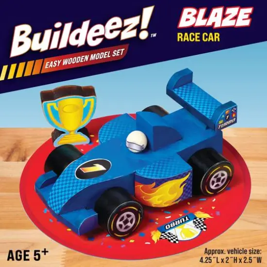 Creativity for Kids&reg; Buildeez!&trade; Blaze Race Car Wooden Model Set {3}