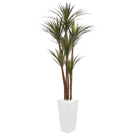 6.5ft. Giant Yucca Artificial Tree in White Planter {1}