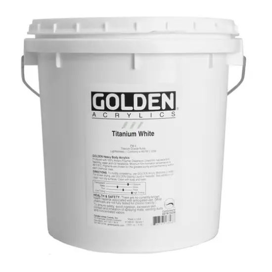 Golden&reg; Heavy Body Acrylic Paint, Gallon Titanium White {1}