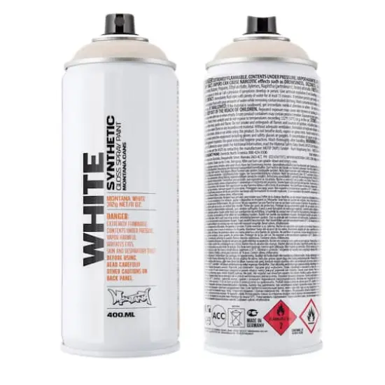 Montana&trade; Cans WHITE Spray Paint 9100 Ancient White {1}