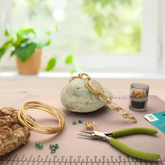 The Beadsmith&reg; Wire Elements&trade; 12 Gauge Gold Tarnish Resistant Soft Temper Wire, 5ft. {3}