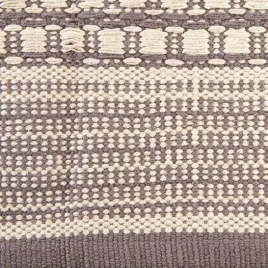 DII&reg; Gray Dobby Stripe Hand-Loomed Rug, 2ft. x 3ft. {3}