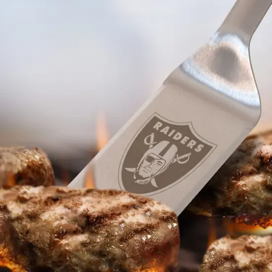 NFL Stainless Steel BBQ Spatula with Bottle Opener Las Vegas Raiders {5}
