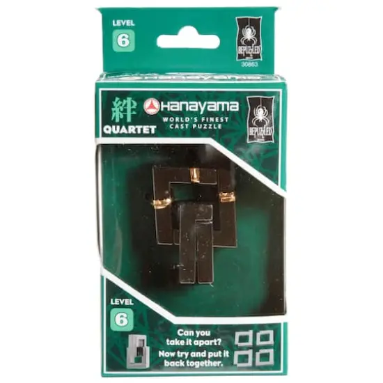 Hanayama Quartet Level 6 Cast Puzzle {3}