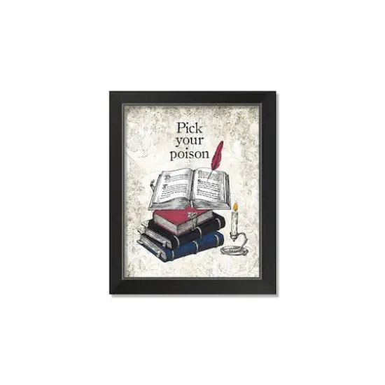 Pick Poison 1 11" x 14" Black Framed Print Under Plexiglass {1}