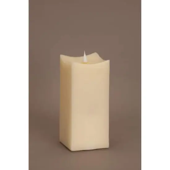8" Simplux Squared Candle Set with Moving Flame {1}