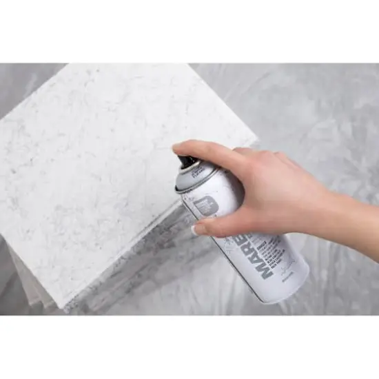 Montana&trade; Cans Marble Effect Spray Paint, 400mL Silver {5}