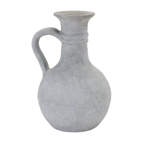 9" Gray Pitcher Vase {1}