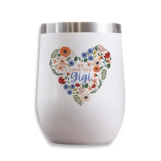 11oz. White We Love You Gigi Wine Tumbler {1}