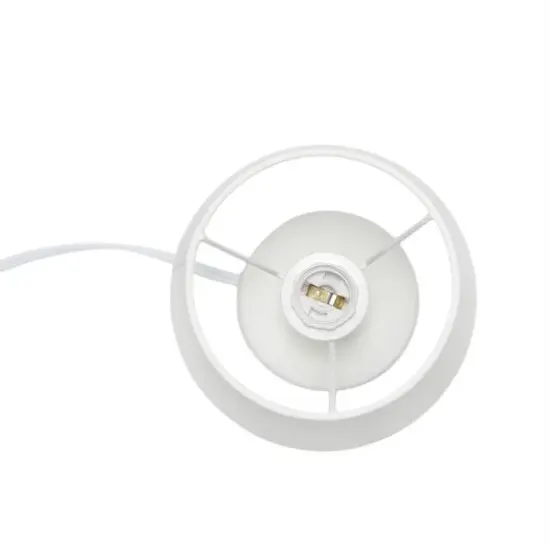 Simple Designs Mini Bocksbeutal Ceramic Table Lamp Off White {10}