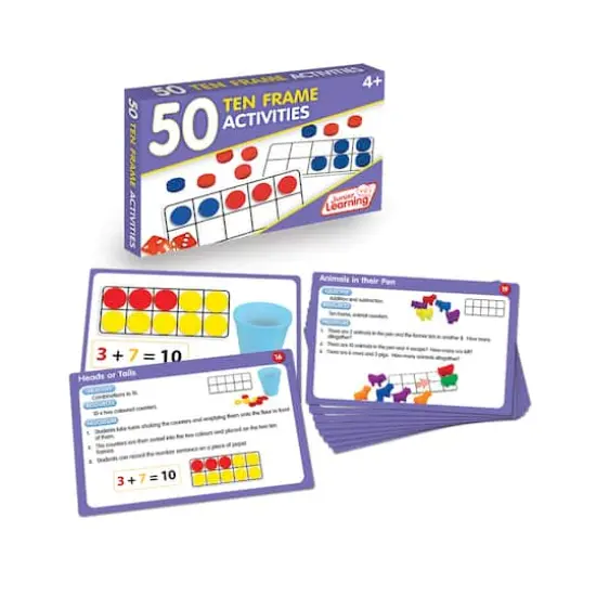 Junior Learning&reg; 50 Ten Frame Activities Learning Set {3}