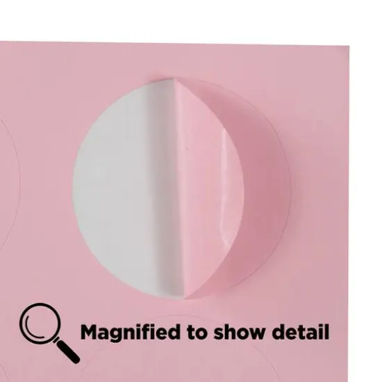 JAM Paper Circle Label Stickers Baby Pink {6}