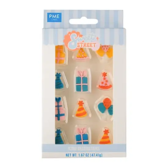 PME Cake Sweet Street&reg; Party Icons Icing Decorations {3}