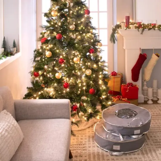 Simplify Gray 24" Holiday Wreath Bag, 2ct. {4}