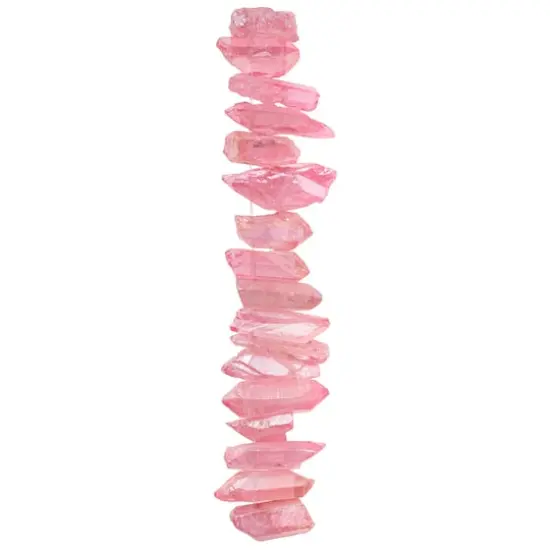Light Pink Crystal Quartz Stick Beads by Bead Landing&trade; {4}