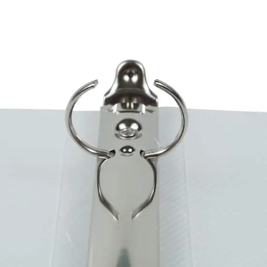 JAM Paper 1" Clear Plastic Mini 3-Ring Binder {5}