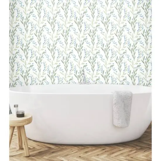 RoomMates Budding Branches Peel & Stick Wallpaper White {5}