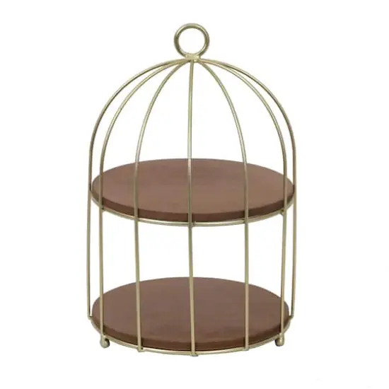 13" Two-Tier Wood Tray Tabletop D&eacute;cor by Ashland&reg; {3}