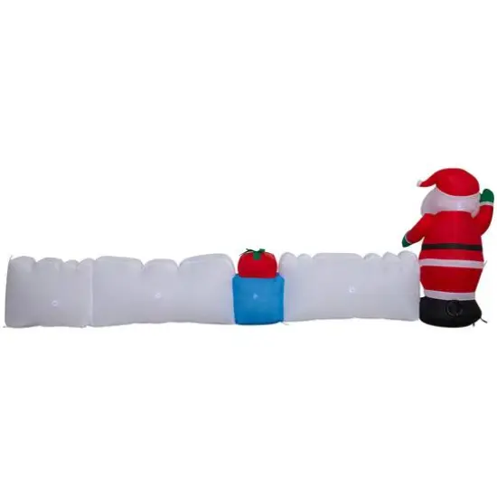 9ft. Airblown&reg; Inflatable Merry Christmas Sign with Santa {5}